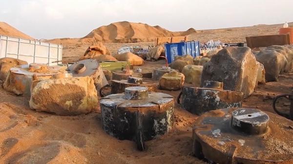 مسام والقوات الحكومية تنزع عشرات آلاف الألغام الحوثية