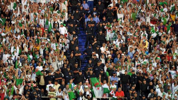 ارقام صادمة تكشفها الشرطة الجزائرية جراء شغب الملاعب 