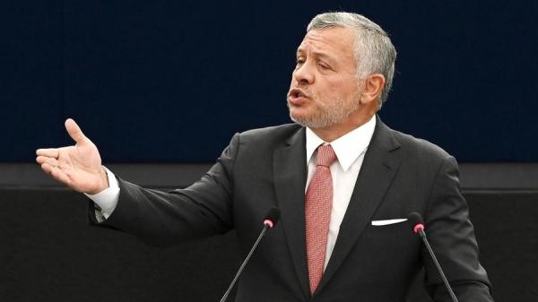 العاهل الأردني يوجه تساؤلات بشأن الوضع في المنطقة امام البرلمان الأوروبي 