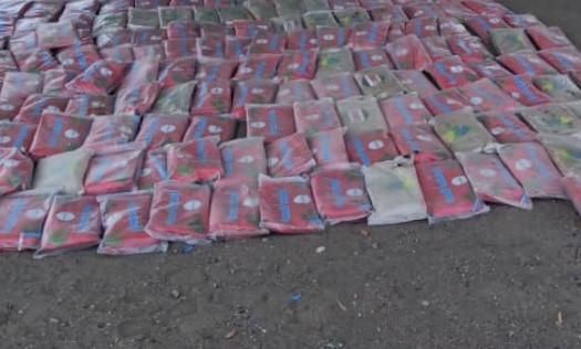 ضبط شحنة حشيش مخدر في نقطة أمنية بأبين