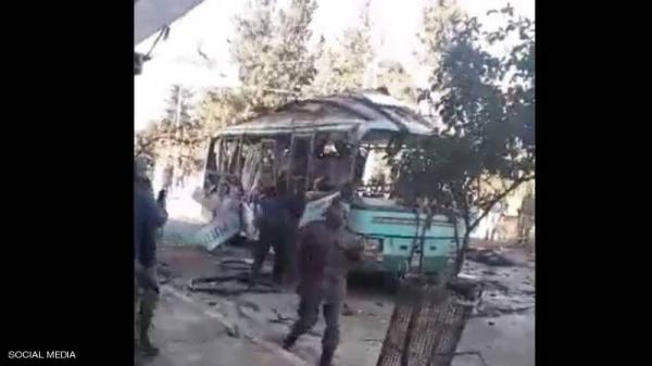 سوريا.. قتلى وجرحى بانفجار حافلة في عفرين