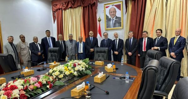 مباحثات يمنية أوروبية لتحقيق الاستقرار الاقتصادي 