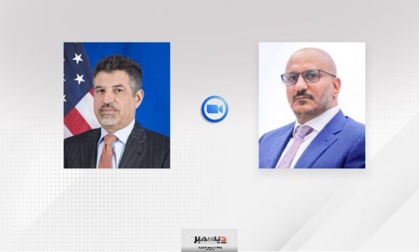 العميد طارق صالح يناقش مع السفير الأمريكي مستجدات جهود السلام في اليمن