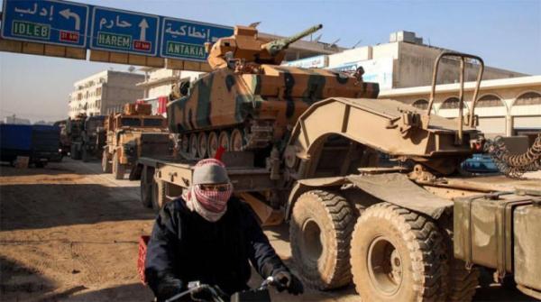 اشتباك بين الجيشين السوري والتركي