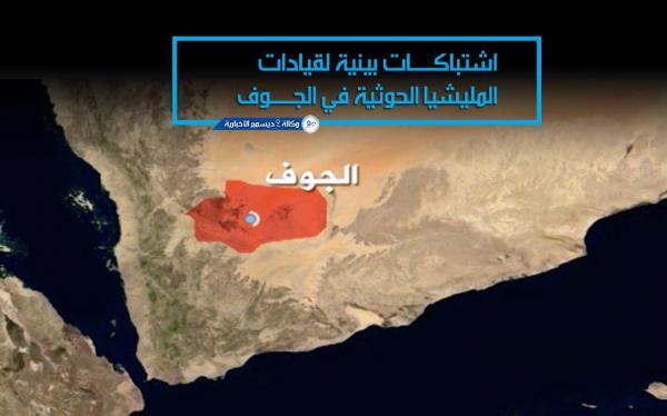 اشتباكات بينية لقيادات المليشيا الحوثية في الجوف