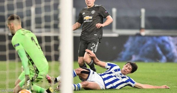 رباعية نظيفة للشياطين الحمر أمام سوسيداد في الدوري الأوروبي