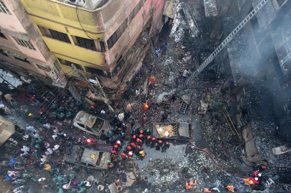 70شخصا ضحايا حريق بنجلادش والحصيلة مرشحة للارتفاع