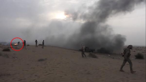 نجاة إعلاميين من انفجار قذائف مليشيا الحوثي في حرض حجة