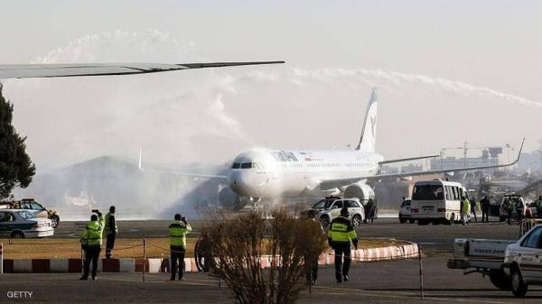 اندلاع حريق في طائرة إيرانية على متنها 100 راكب