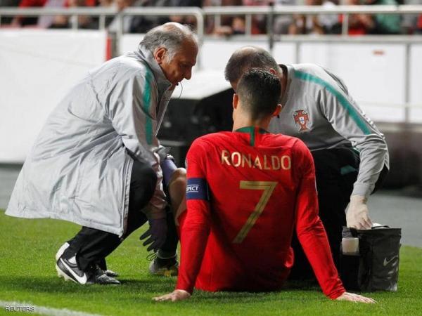 المنتخب البرتغالي يتلقى ضربة موجعة بإصابة قائده رونالدو