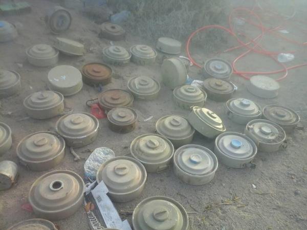 «مسام» ينتزع 1396 لغماً حوثياً وذخيرة غير متفجرة خلال أسبوع