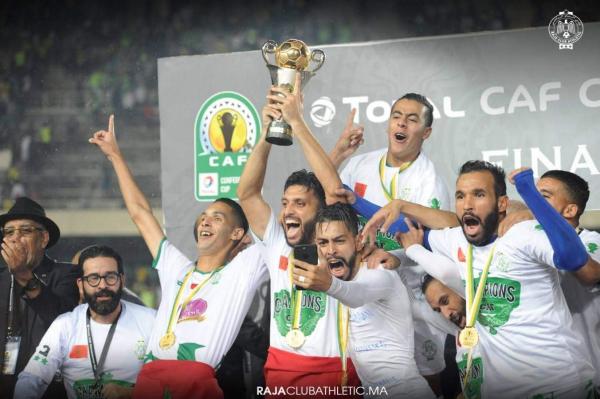 الرجاء البيضاوي يحرز لقب كاس الاتحاد الافريقي للمرة الثانية