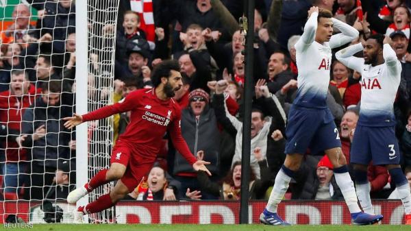 رأسية صلاح تعيد لليفربول أمل تحقيق لقب الدوري الإنجليزي
