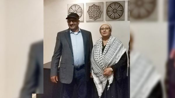 رئيس المكتب السياسي للمقاومة الوطنية يزور المناضلة فائقة السيد في مقر اقامتها بالرياض 