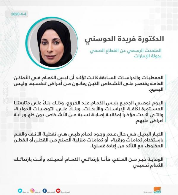 أهمية ارتداء الكمامات في المناطق العامة