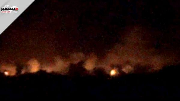 صور| الحديدة .. مليشيات الحوثي تحرق مخيم مهجور للنازحين