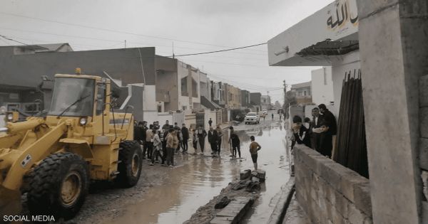 خسائر بشرية وأضرار مادية.. أمطار وفيضانات عاتية تضرب العراق