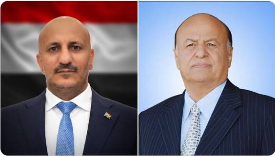 العميد طارق صالح يتلقى اتصالًا هاتفيًا من الرئيس السابق هادي لتهنئته بتحرر شقيقه ونجله من سجون الحوثي