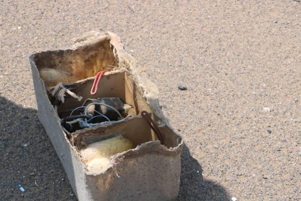 المشتركة تبطل عبوة ناسفة زرعها الحوثيون قرب مخيم نازحين 