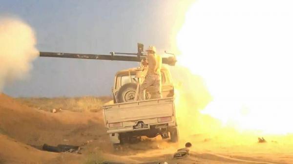 البيضاء: قصف مدفعي وغارات جوية تكبد المليشيا خسائر بالعتاد والأرواح 