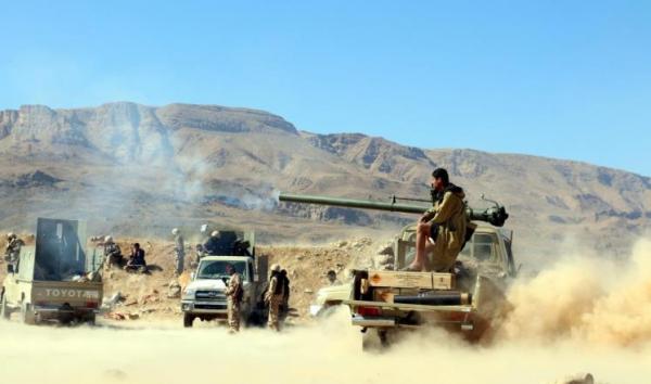 معارك عنيفة في الجوف وكسر هجوم حوثي بجبهة مقبنة غربي تعز 