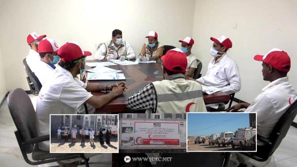 "هلال الإمارات" يدشن حملة التوعية بمخاطر كورونا في مديريات ساحل تعز