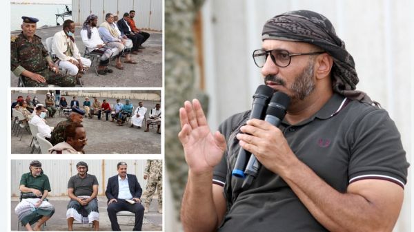 فيديو + صور |العميد طارق صالح يستقبل محافظ تعز ويشيد بالدور الريادي لأبناء المحافظة في مقارعة الكهنوت الحوثي