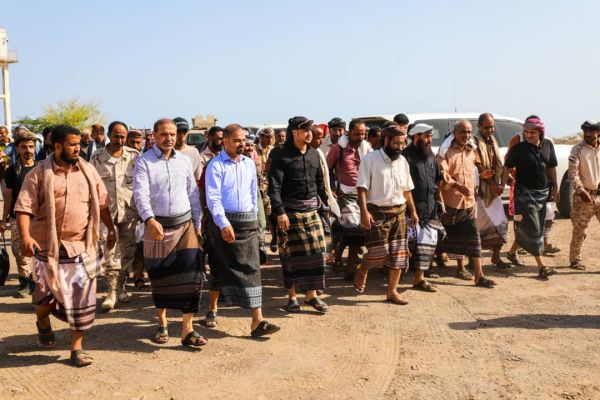 بتوجيهات من العميد المحرمي.. وفد من العمالقة يزور الصبيحي 
