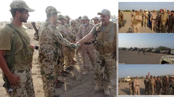 فيديو + صور | في زيارة معايدة.. قائد اللواء الثالث حراس الجمهورية: أبطال اللواء الثامن حراس سحقوا أحلام الحوثي في إختراق خطوط التماس 