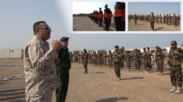 فيديو+ صور| قائد خفر السواحل معايداً الدفعات الجديدة في المعسكر التدريبي للمقاومة الوطنية : حماسكم يعزز قناعتنا بحتمية الانتصار