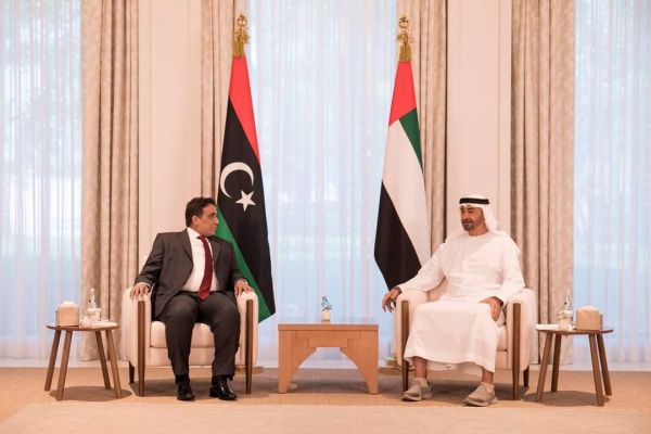محمد بن زايد يستقبل رئيس المجلس الرئاسي الليبي ويؤكد ثبات الامارات  تجاه دعم ليبيا