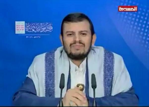 الكهنوتي عبدالملك الحوثي يكشف عن قبحه ويصف نبينا الكريم بـ "رجل المشاكل" (فيديو)