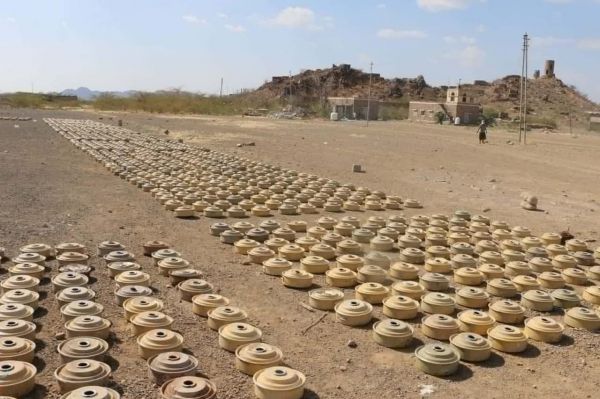 أكثر من 2000 لغم للحوثيين نزعها "مسام" الأسبوع الماضي