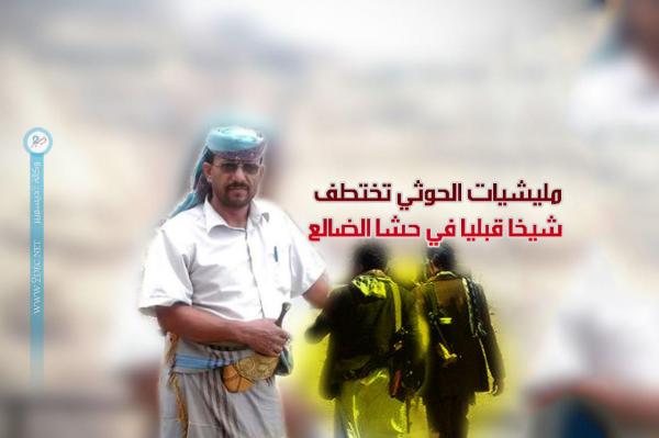 مليشيات الحوثي تختطف شيخا قبليا في حشا الضالع