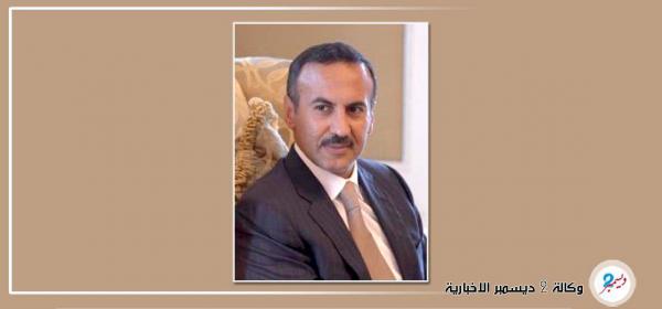 السفير أحمد علي يبعث برقية عزاء ومواساة الشيخ علي جابر الشبواني