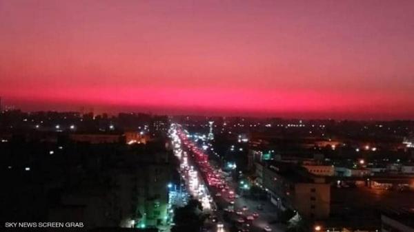 سماء مصر "الحمراء" تحير السكان 