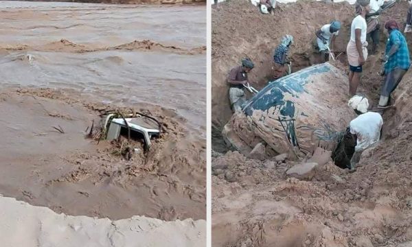تقرير أولي: وفاة 19 شخصا وتضرر 17 ألف أسرة في مأرب جراء السيول وفيضان السد 