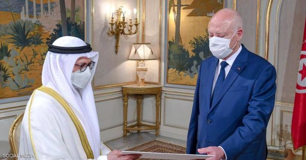 قيس سعيد يشيد بمتانة العلاقات بين تونس الإمارات 