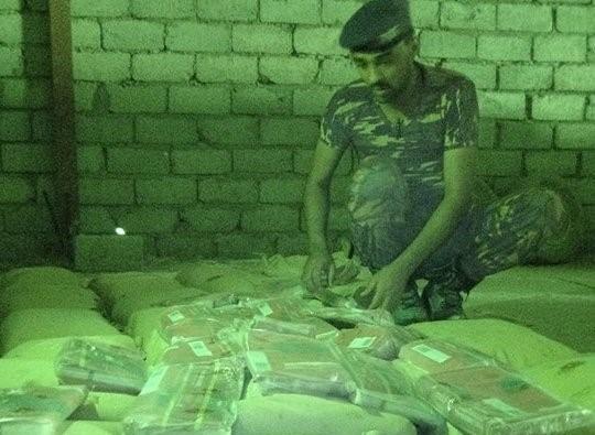 الجوف: ضبط كميات كبيرة من المخدرات كانت بطريقها لمليشيات الحوثي