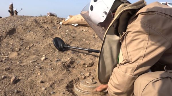 "مسام" ينتزع 904 ألغام وعبوات ناسفة الأسبوع الماضي