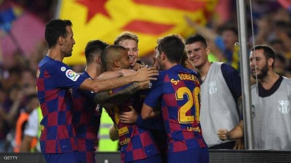 برشلونة يحقق اول فوز له في الدوري.. وغريزمان يدخل التاريخ 