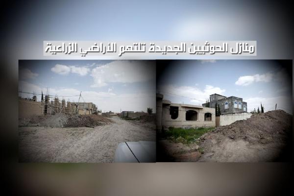 منازل الحوثيين الجديدة تلتهم الأراضي الزراعية