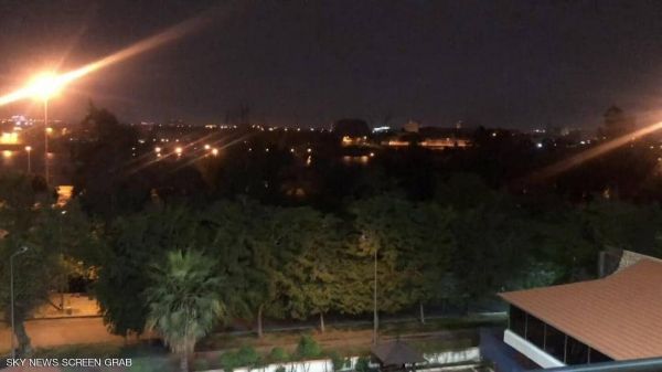 سقوط صاروخ كاتيوشيا قرب السفارة الأميركية ببغداد