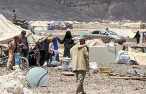 الهجرة الدولية: قرابة 500 أسرة نزحت في اليمن الأسبوع الماضي