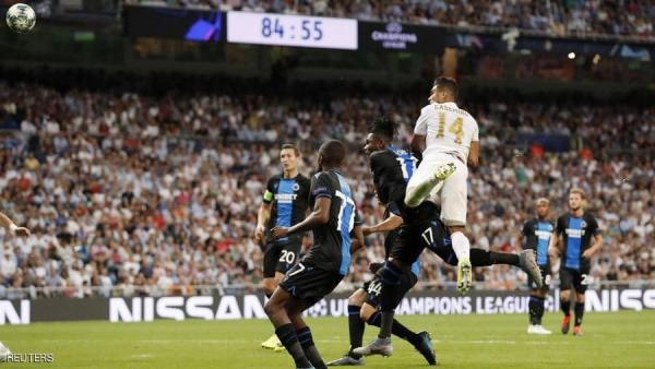 ريال مدريد  ينجو من خسارة محرجة أمام كلوب البلجيكي في دوري أبطال أوروبا