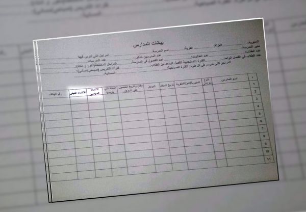 وثيقة| الحوثيون يطالبون المدارس ببيانات سياسية وطائفية عن المعلمين