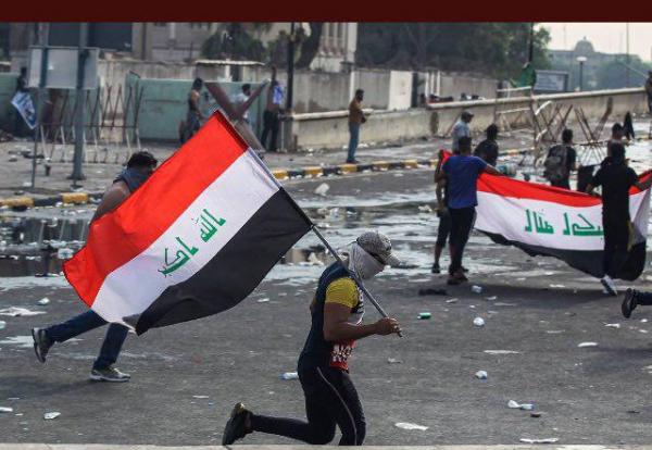 المتظاهرون يرفضون طلب رئيس البرلمان العراقي بإيقاف الاحتجاجات ويدعونه للاستقالة