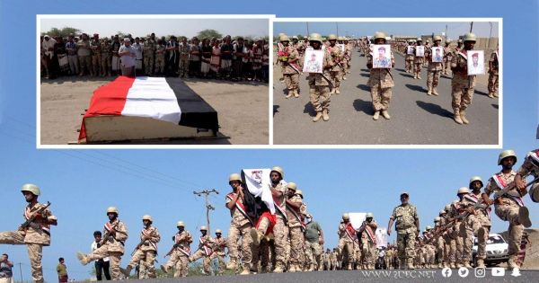 فيديو |في موكب جنائزي مهيب.. تشييع العميد حسين عبدالمغني وكوكبة من شهداء الجمهورية في الساحل الغربي