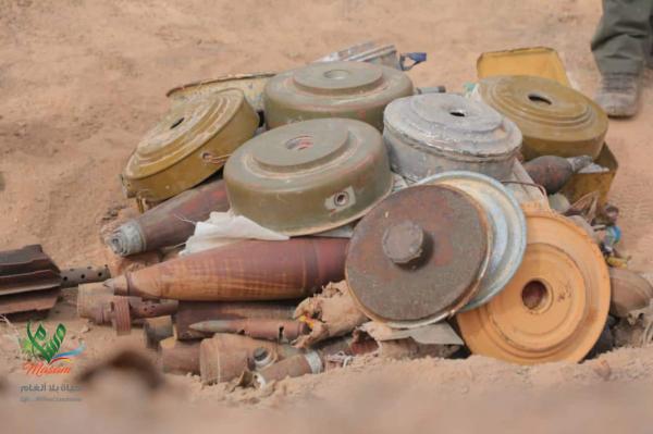الضالع: إبطال كميات ألغام كبيرة زرعها الحوثيون في قعطبة وحجر