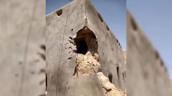تضرر مباني سكنية في مدغل بمأرب جراء قصف حوثي